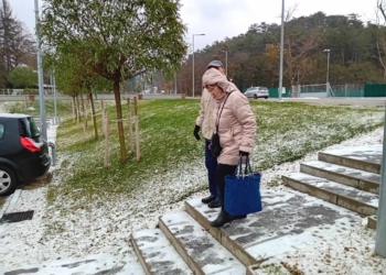 A  budakeszi Lidl korlátot fog építeni a 22-es busz megállójától a szupermarkethez vezető lépcső oldalán